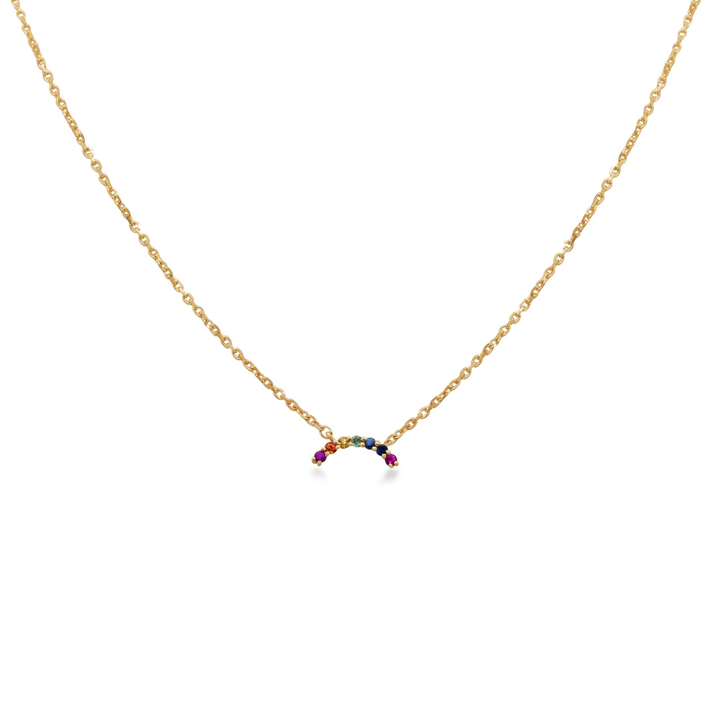 Multi Colour Arc Necklace