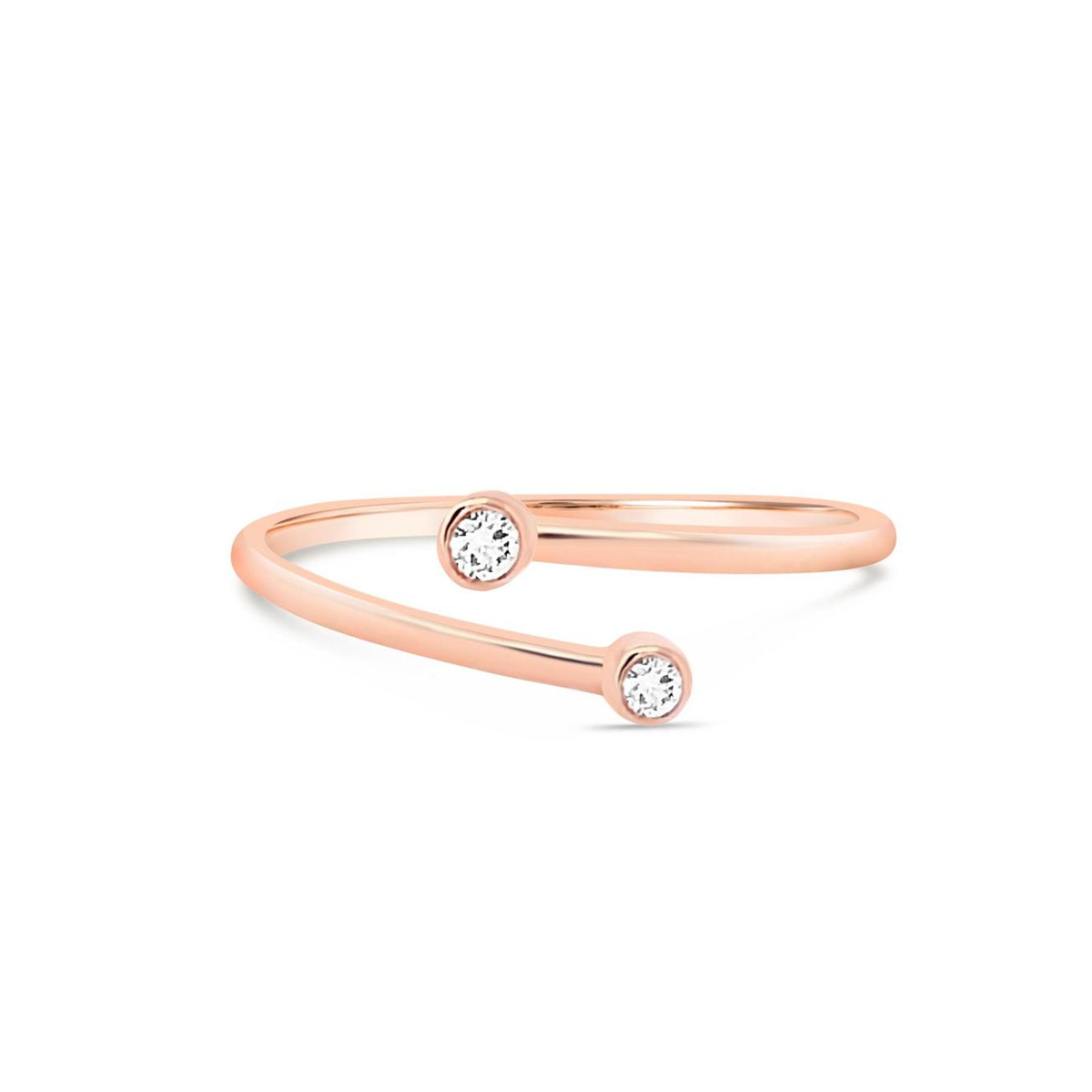 Diamond Bezel Wrap Ring