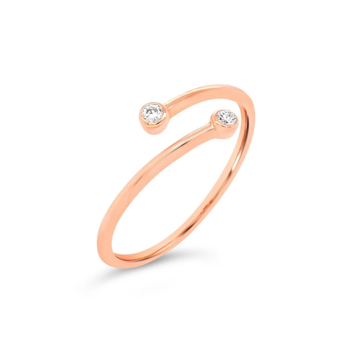 Diamond Bezel Wrap Ring