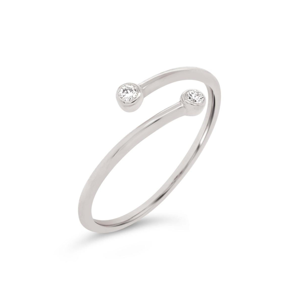 Diamond Bezel Wrap Ring