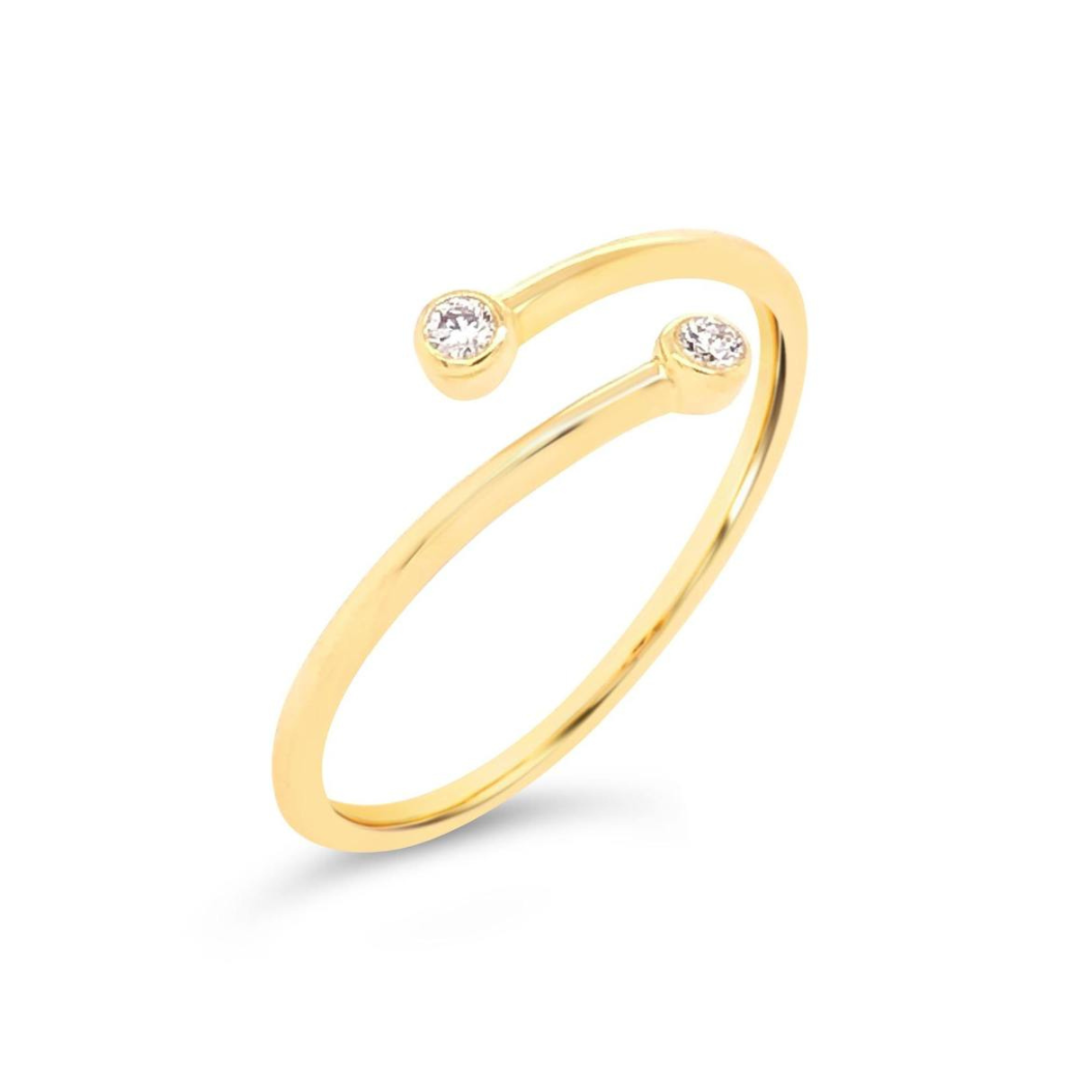 Diamond Bezel Wrap Ring