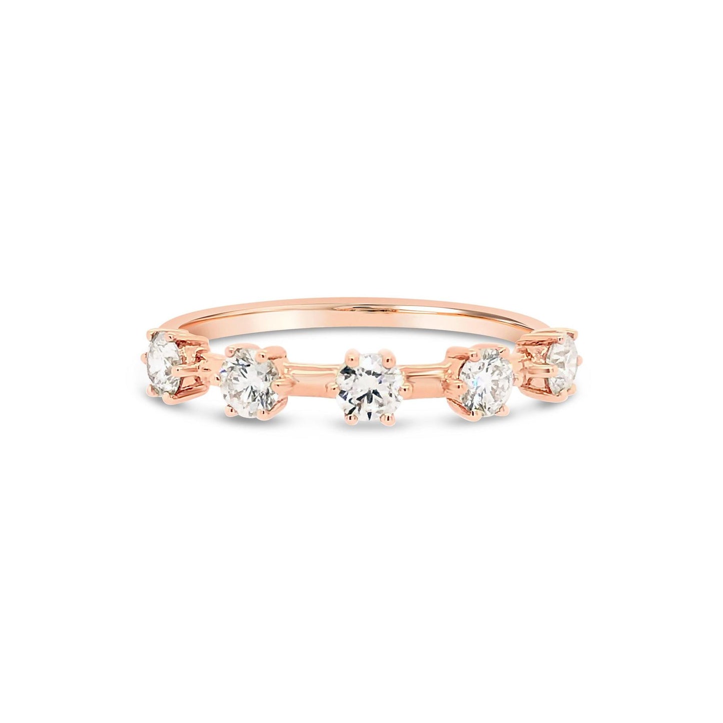 Five-Stone Spaced Diamond Ring - Large
