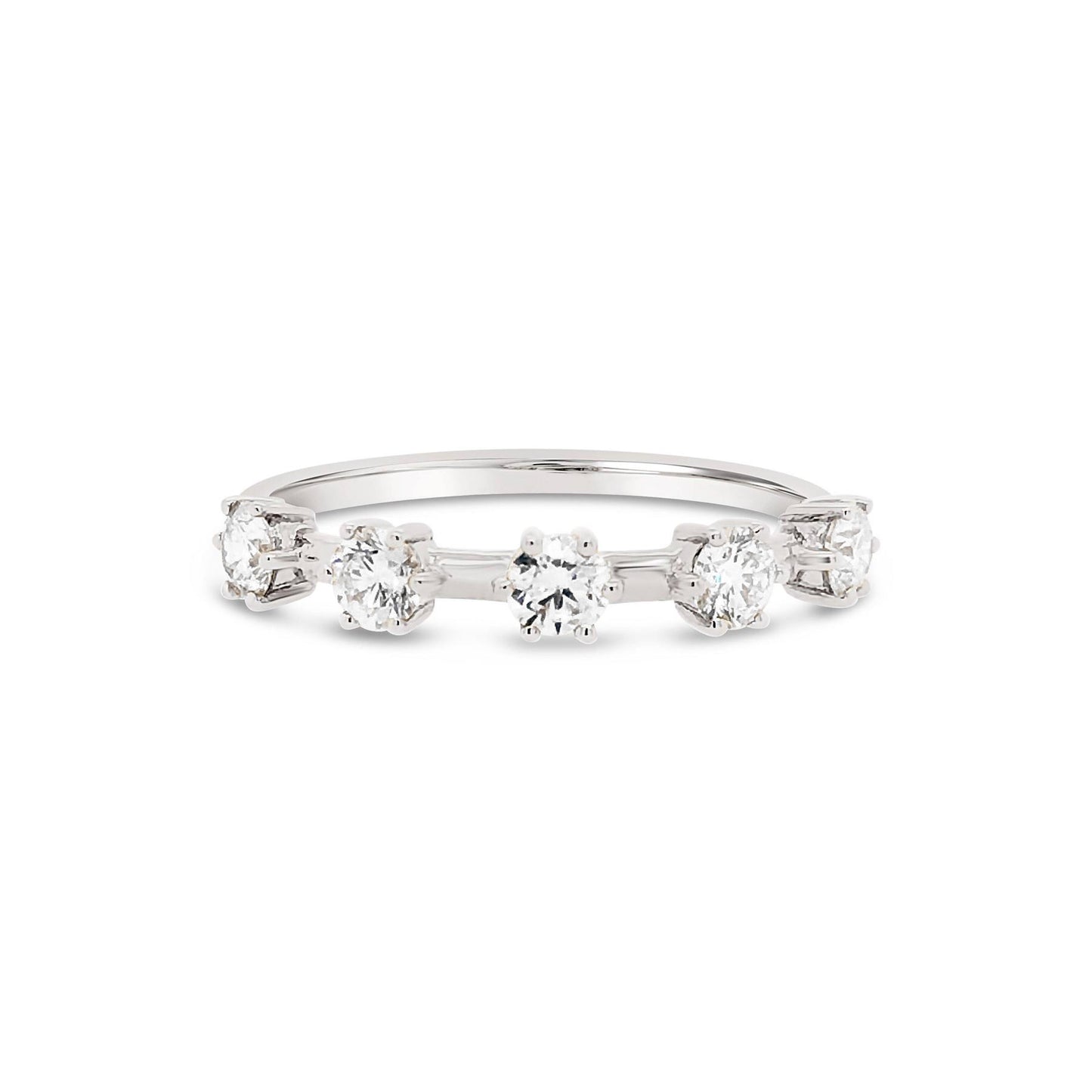 Five-Stone Spaced Diamond Ring - Large