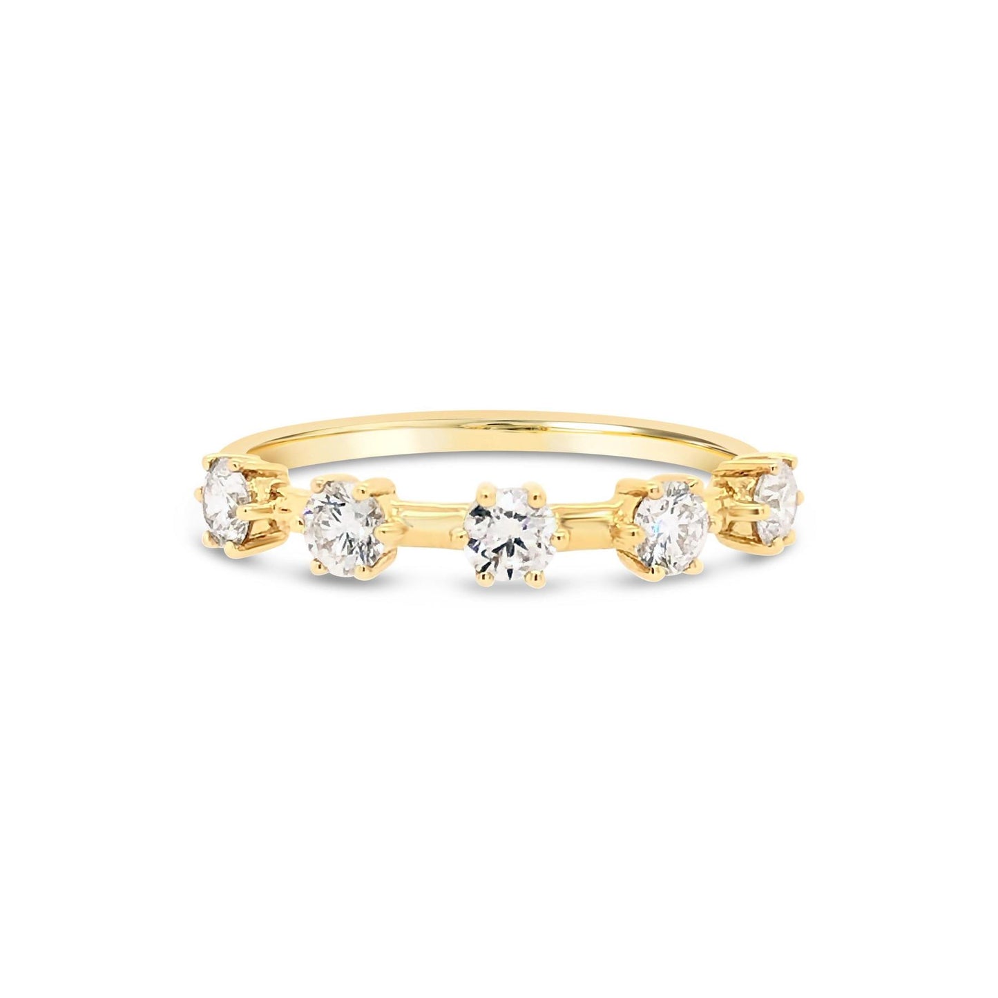 Five-Stone Spaced Diamond Ring - Large