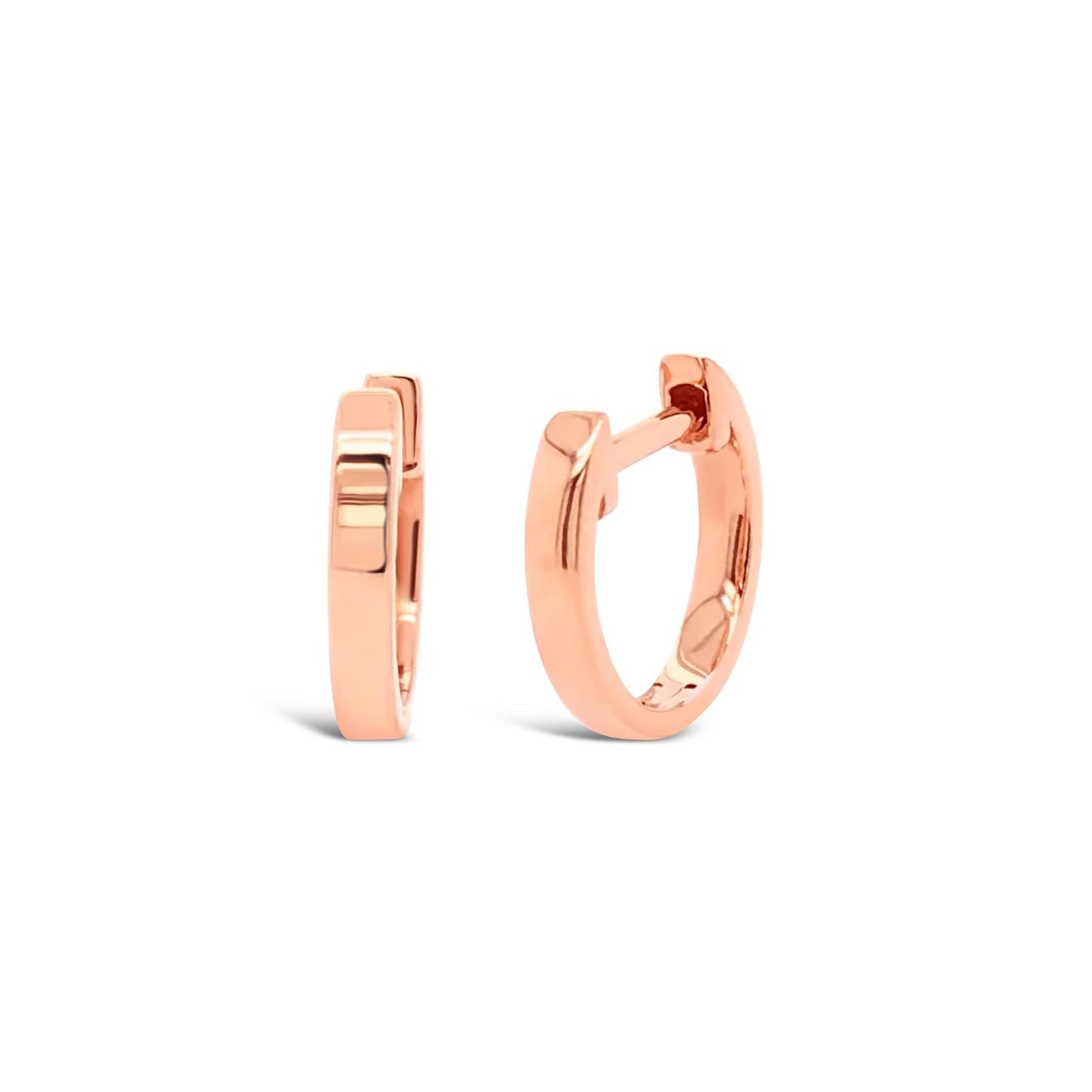 Solid Gold Huggies - Tiny