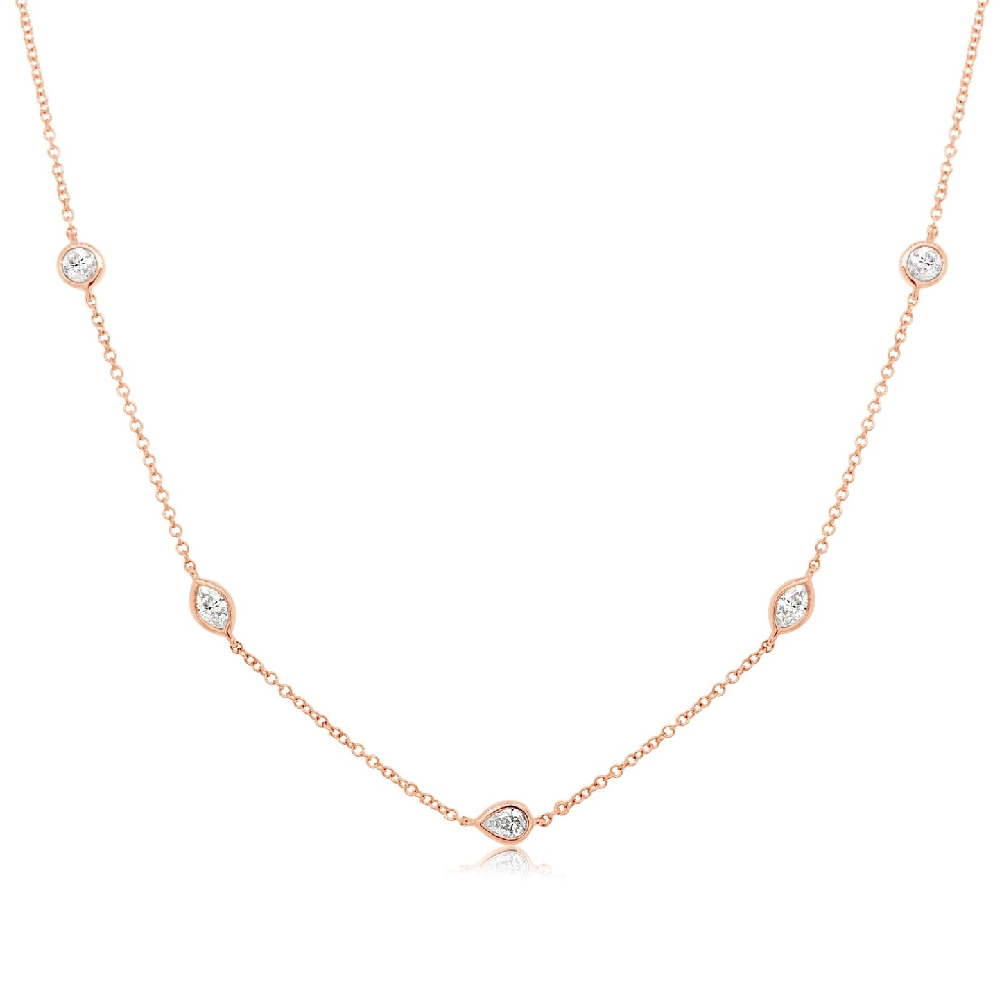 Multi Stone Diamond Necklace