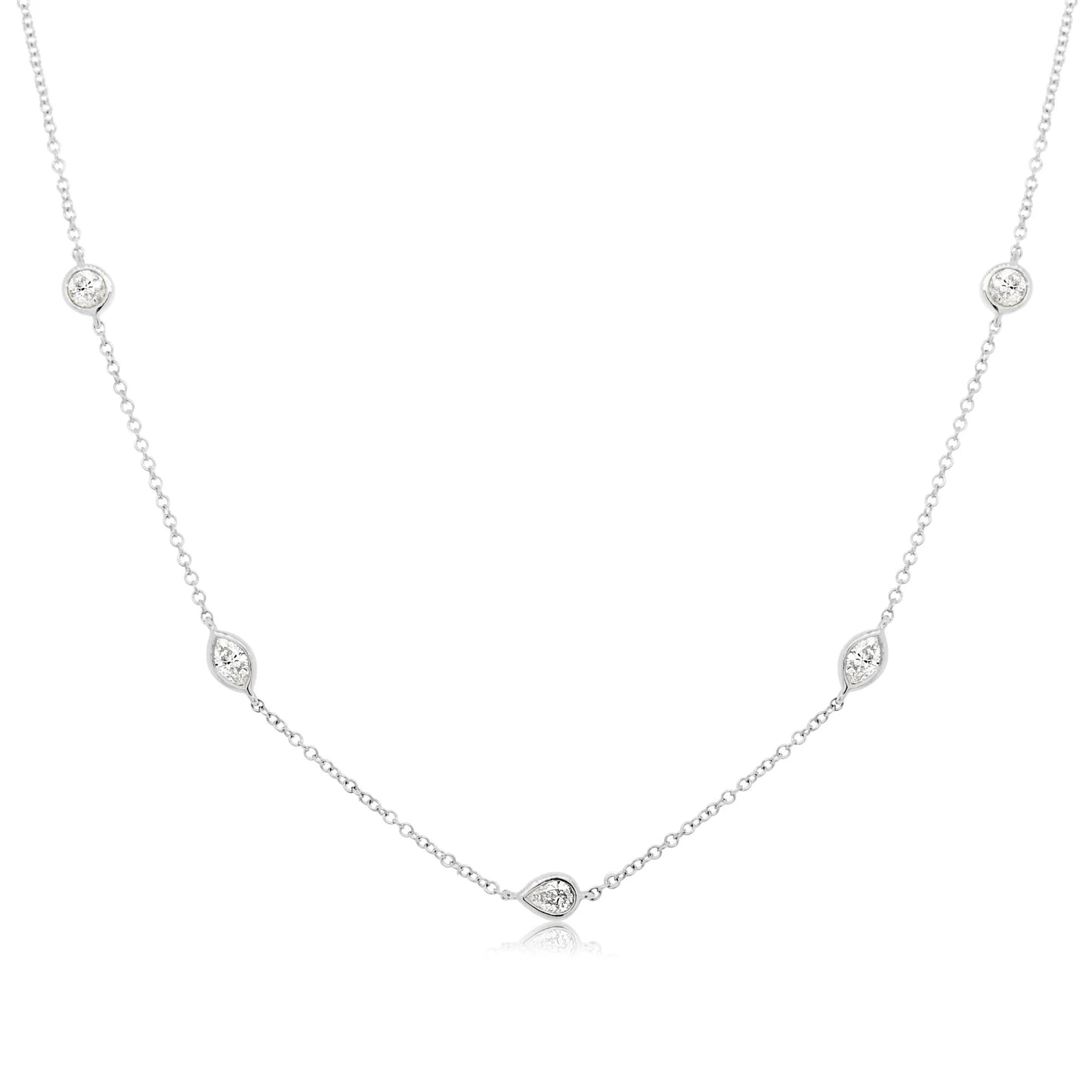 Multi Stone Diamond Necklace
