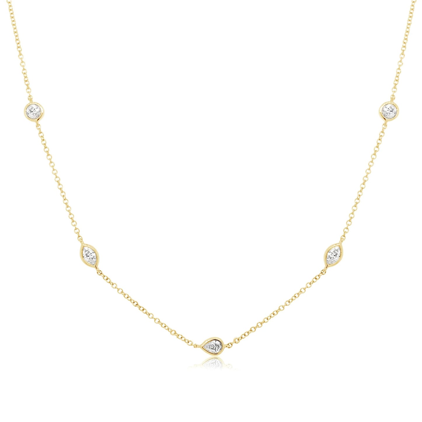 Multi Stone Diamond Necklace