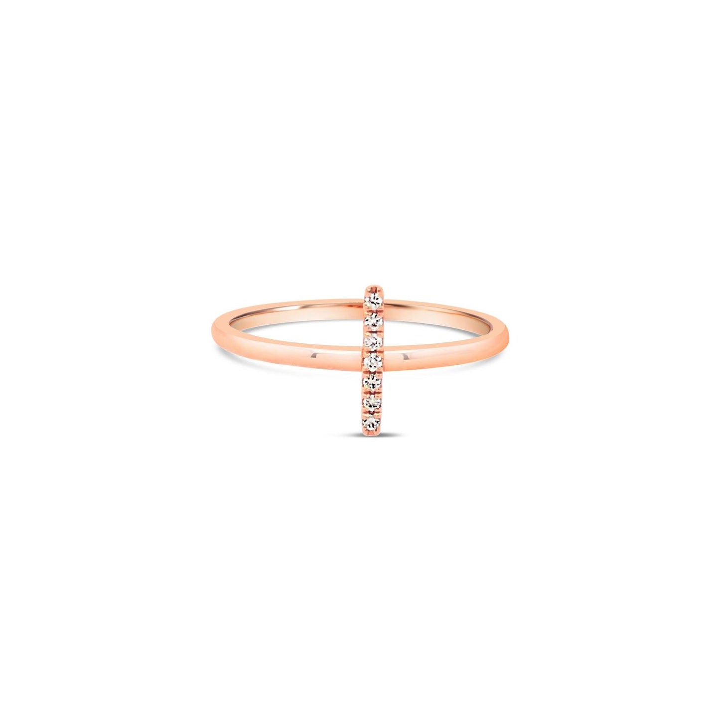 Diamond Bar Ring
