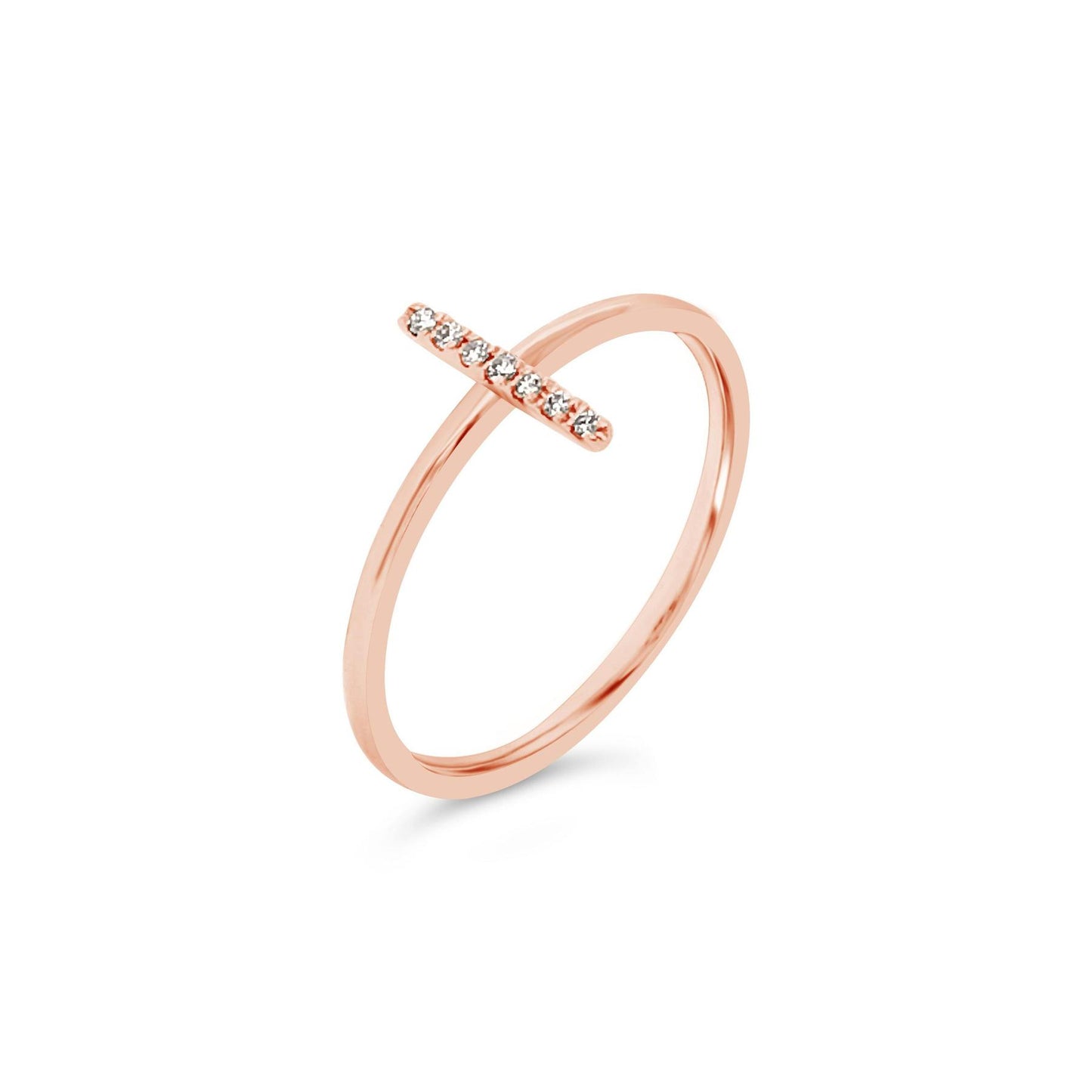 Diamond Bar Ring
