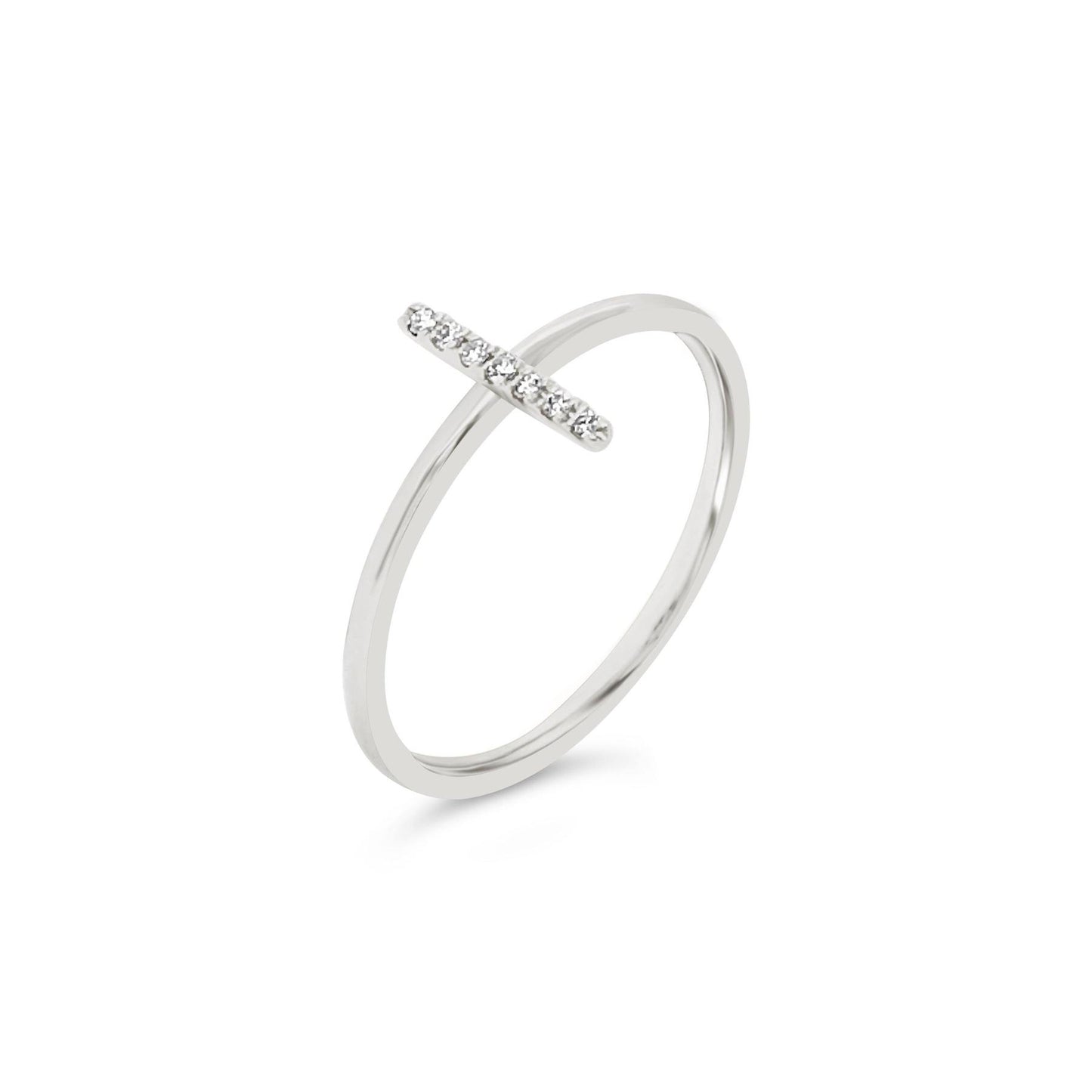 Diamond Bar Ring