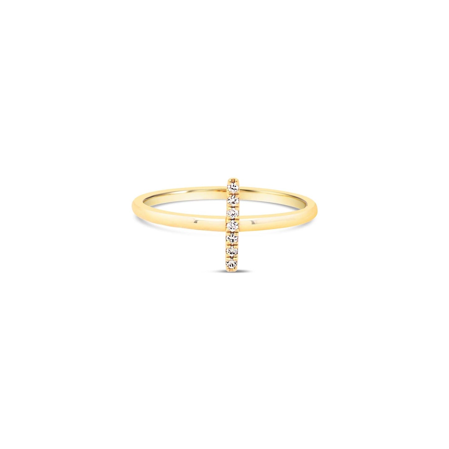 Diamond Bar Ring