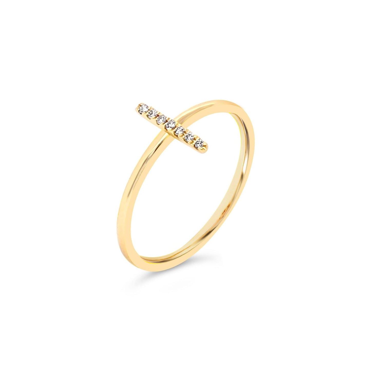 Diamond Bar Ring