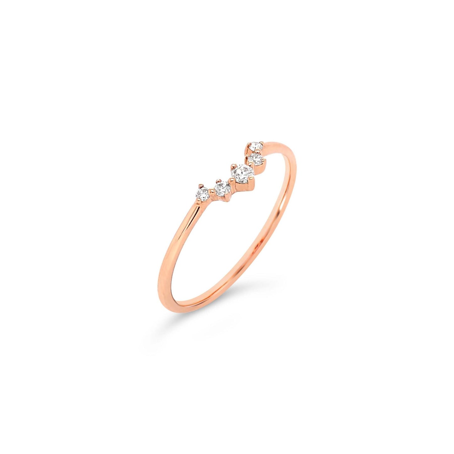 Contour Diamond Ring