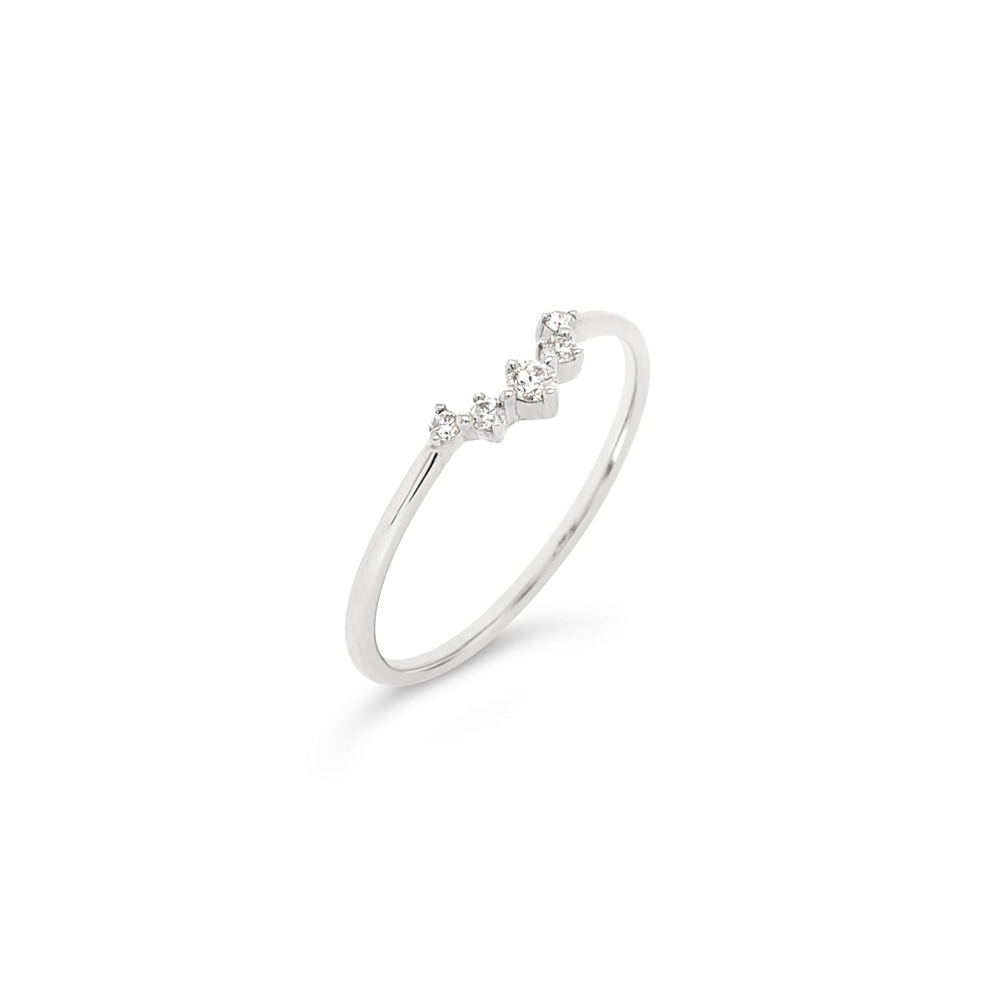 Contour Diamond Ring