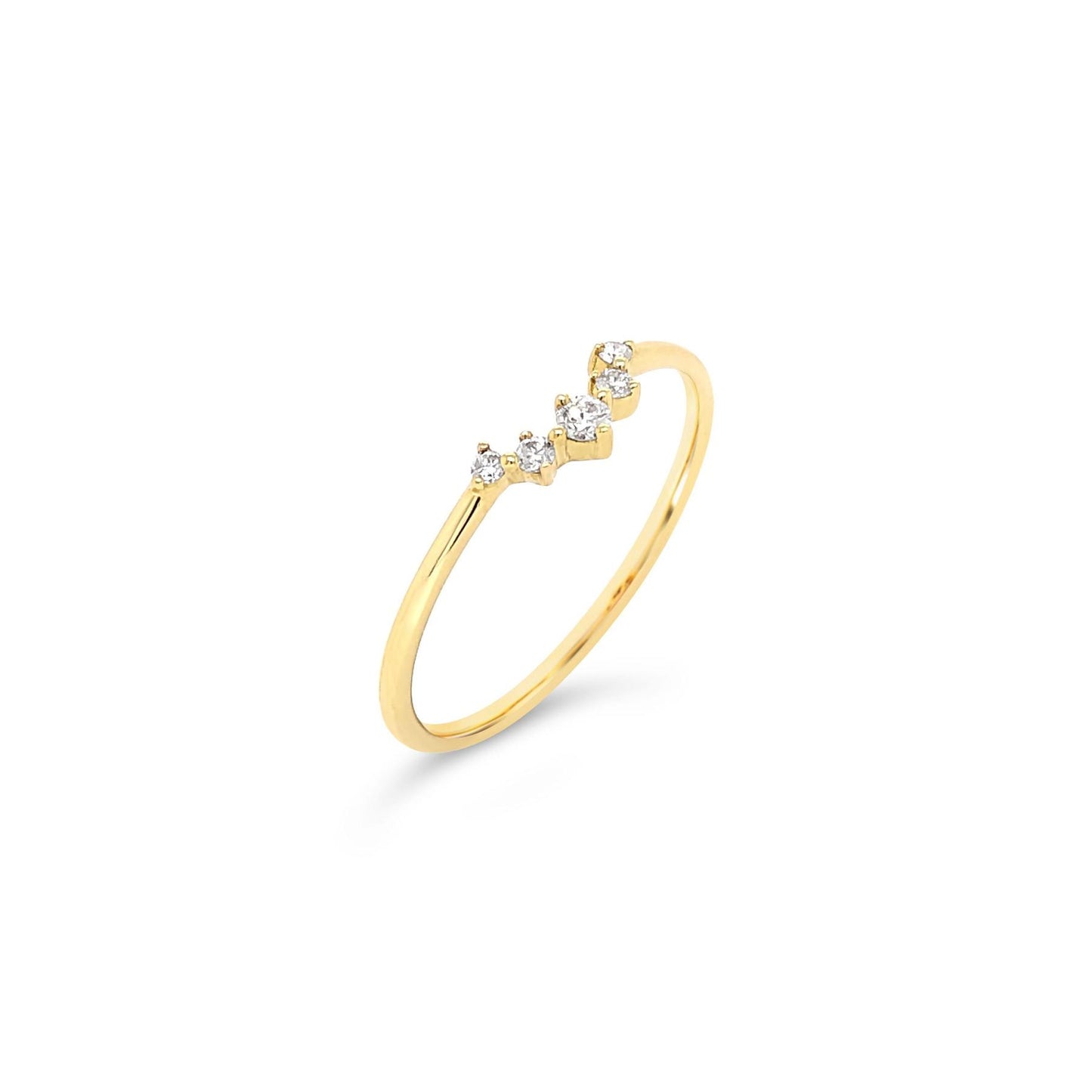 Contour Diamond Ring
