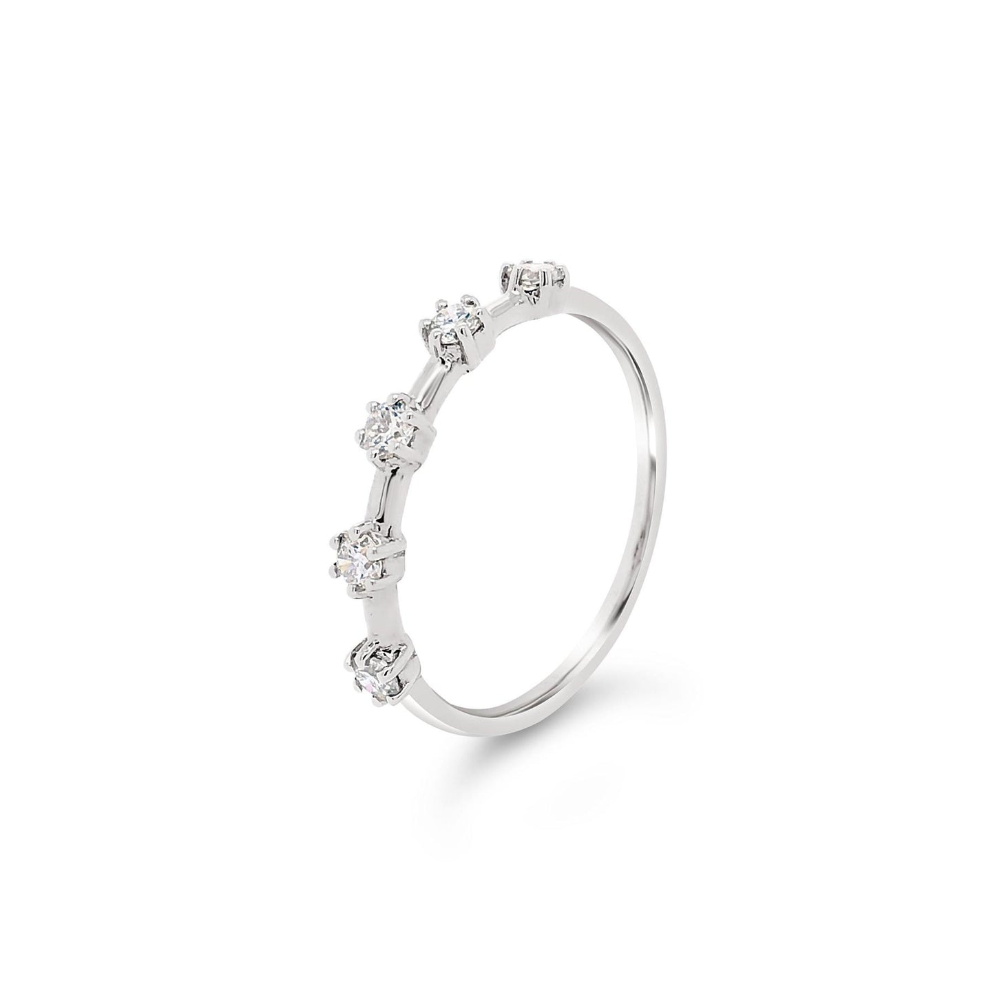 Five-Stone Spaced Diamond Ring
