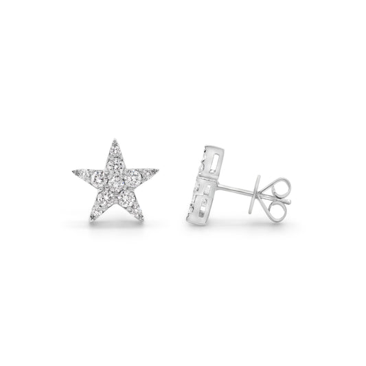 Star Diamond Earrings - Large