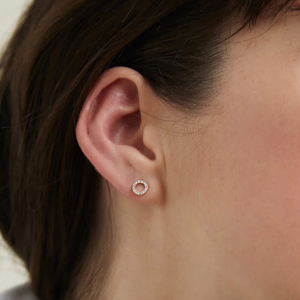 Circle of Life Diamond Earrings