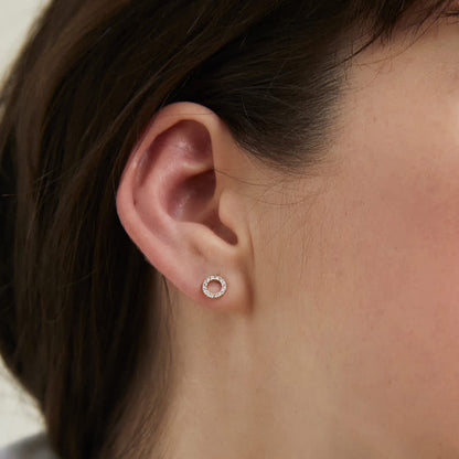 Circle of Life Diamond Earrings