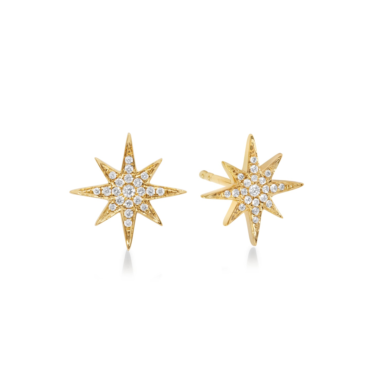 Otto-Punti Star Diamond Earrings