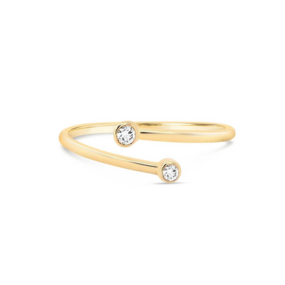 Diamond Bezel Wrap Ring