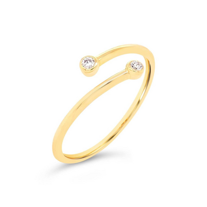 Diamond Bezel Wrap Ring