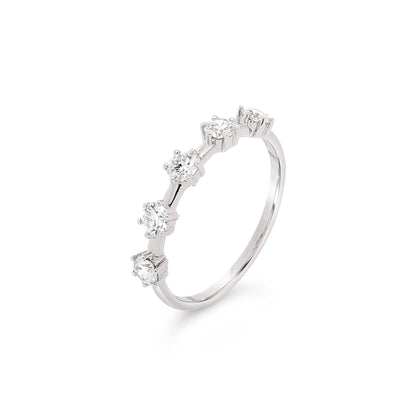 Five-Stone Spaced Diamond Ring - Large