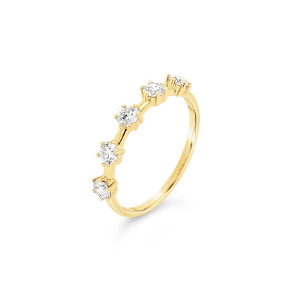Five-Stone Spaced Diamond Ring - Large