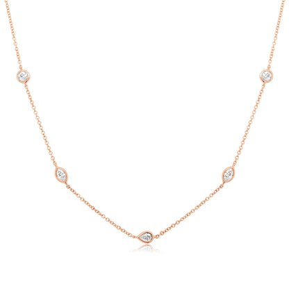 Multi Stone Diamond Necklace