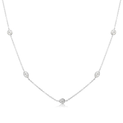 Multi Stone Diamond Necklace