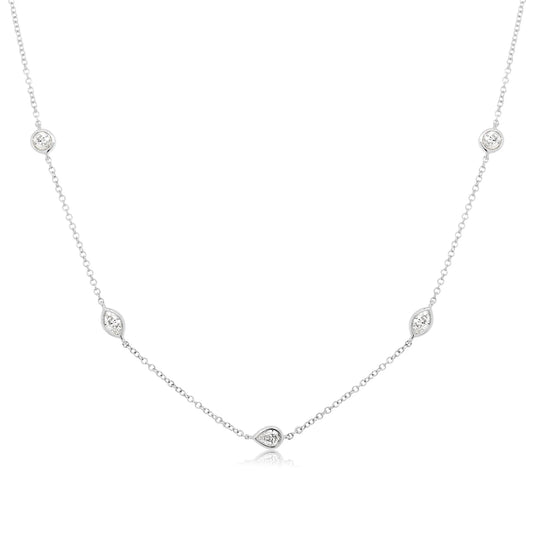 Multi Stone Diamond Necklace