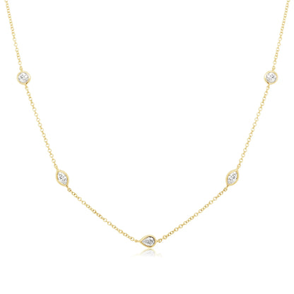 Multi Stone Diamond Necklace