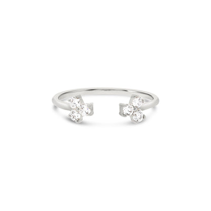 Open Cuff Trio Diamond Ring