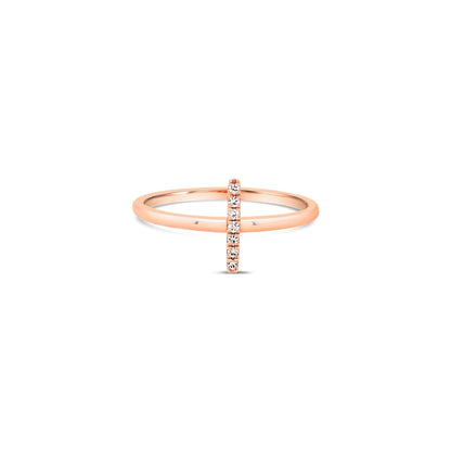 Diamond Bar Ring