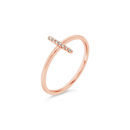 Diamond Bar Ring