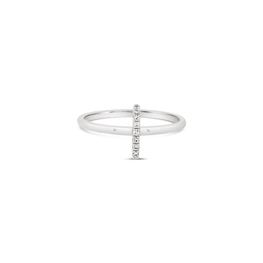 Diamond Bar Ring