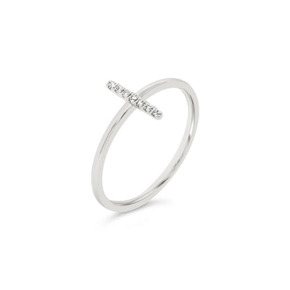 Diamond Bar Ring