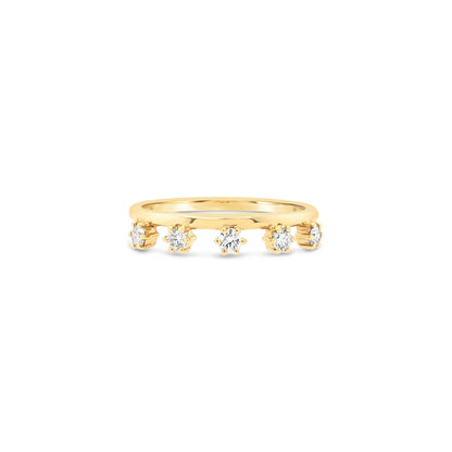 Five-Stone Spaced Diamond Ring - Offset
