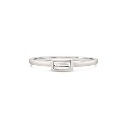 Baguette Diamond Bezel Ring